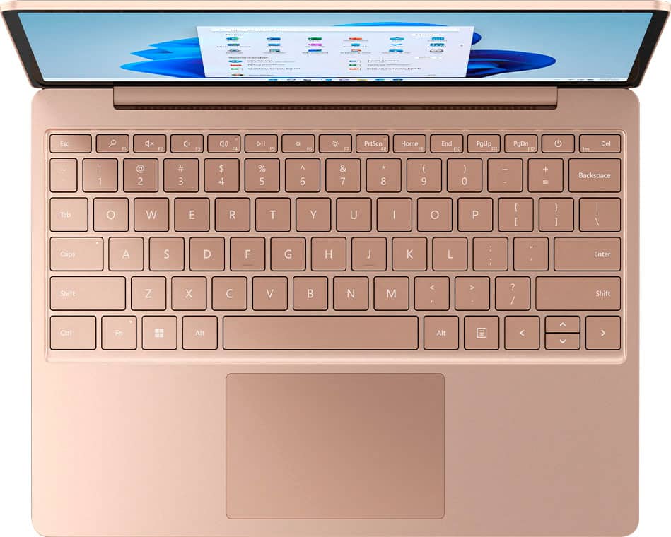 Microsoft - Geek Squad Certified Refurbished Surface Laptop Go 2 - 12.4” Touch-Screen - Intel Core i5 with 8GB Memory - 128GB SSD - Sandstone