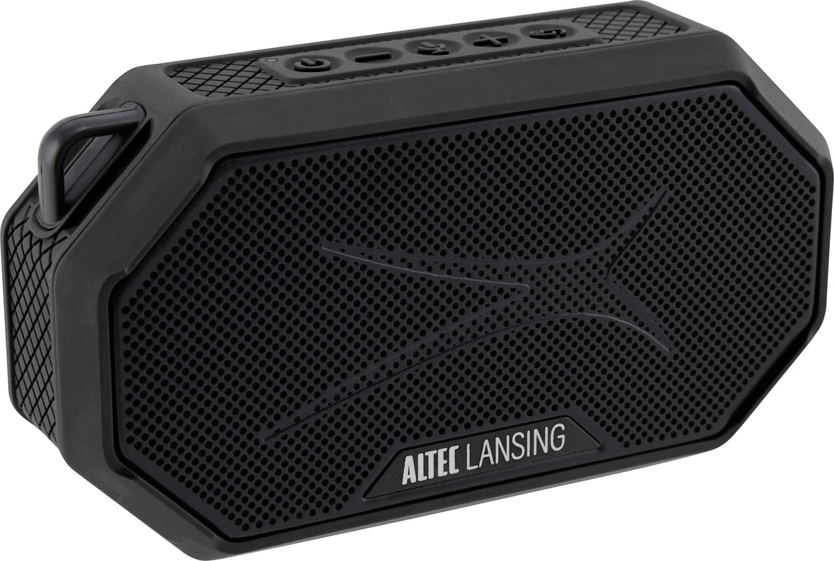 Altec Lansing - Bluetooth HydraMini 2.0 EverythingProof Portable Speaker - Black/Gray