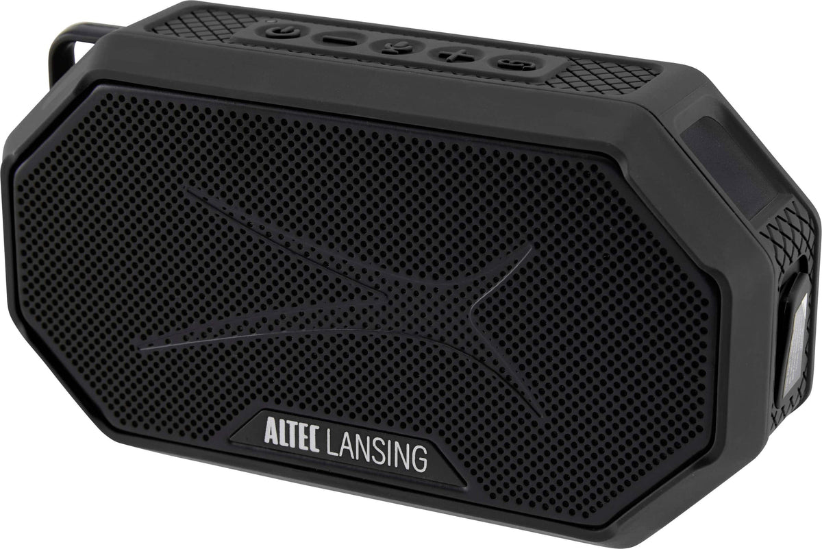 Altec Lansing - Bluetooth HydraMini 2.0 EverythingProof Portable Speaker - Black/Gray