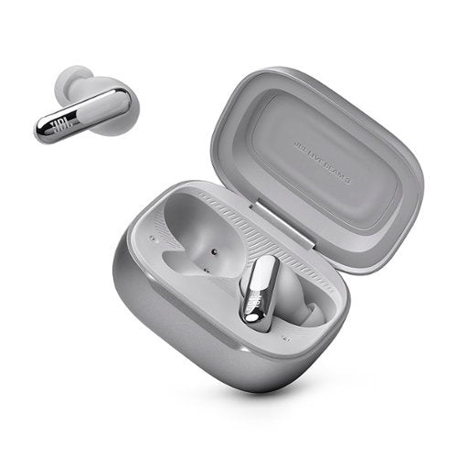 JBL - Live Beam 3 True Wireless Noise Cancelling Earbuds - 2024 - Silver