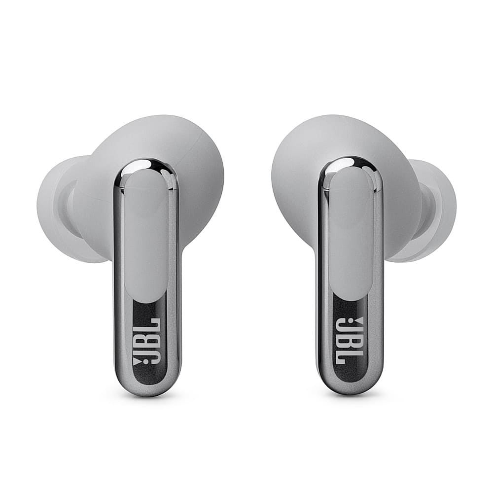 JBL - Live Beam 3 True Wireless Noise Cancelling Earbuds - 2024 - Silver