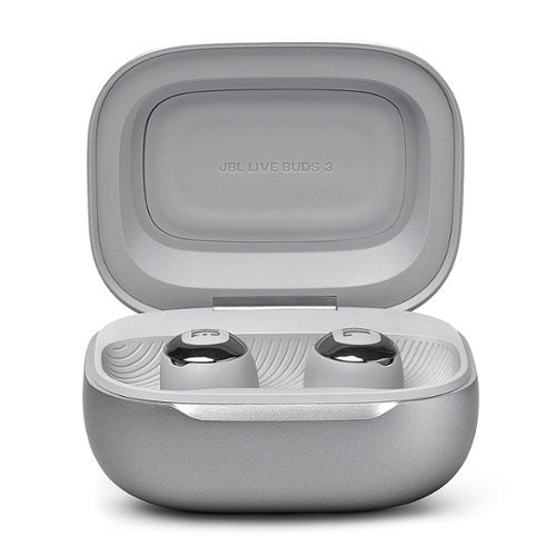 JBL - Live Buds 3 True Wireless Noise Cancelling Earbuds - 2024 - Silver