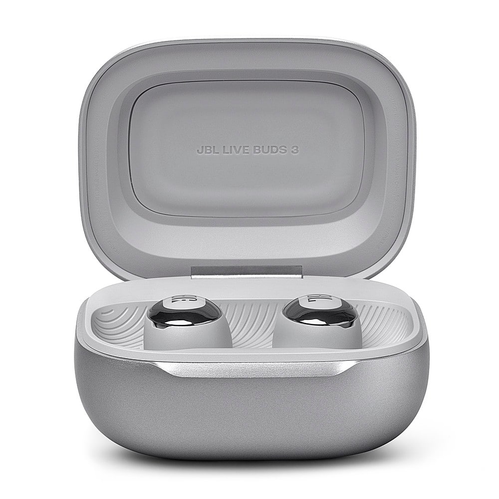 JBL - Live Buds 3 True Wireless Noise Cancelling Earbuds - 2024 - Silver