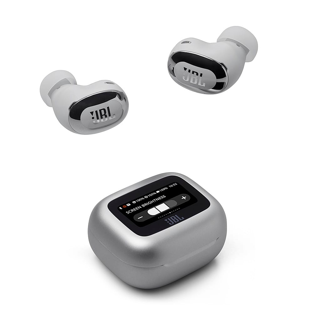 JBL - Live Buds 3 True Wireless Noise Cancelling Earbuds - 2024 - Silver