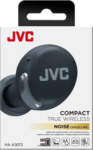 JVC - In-Ear True Wireless Noise Canceling Headphones - Black