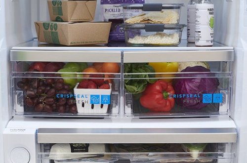 Frigidaire - Gallery 30 in. Wide 20 Cu. Ft. French Door Standard-Depth Refrigerator with Internal Water Dispenser - Smudge Proof Stainless Steel