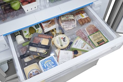 Frigidaire - 36 in. Wide 28.8 Cu. Ft. French Door Standard-Depth Refrigerator with Internal Water Dispenser - Smudge Proof Stainless Steel