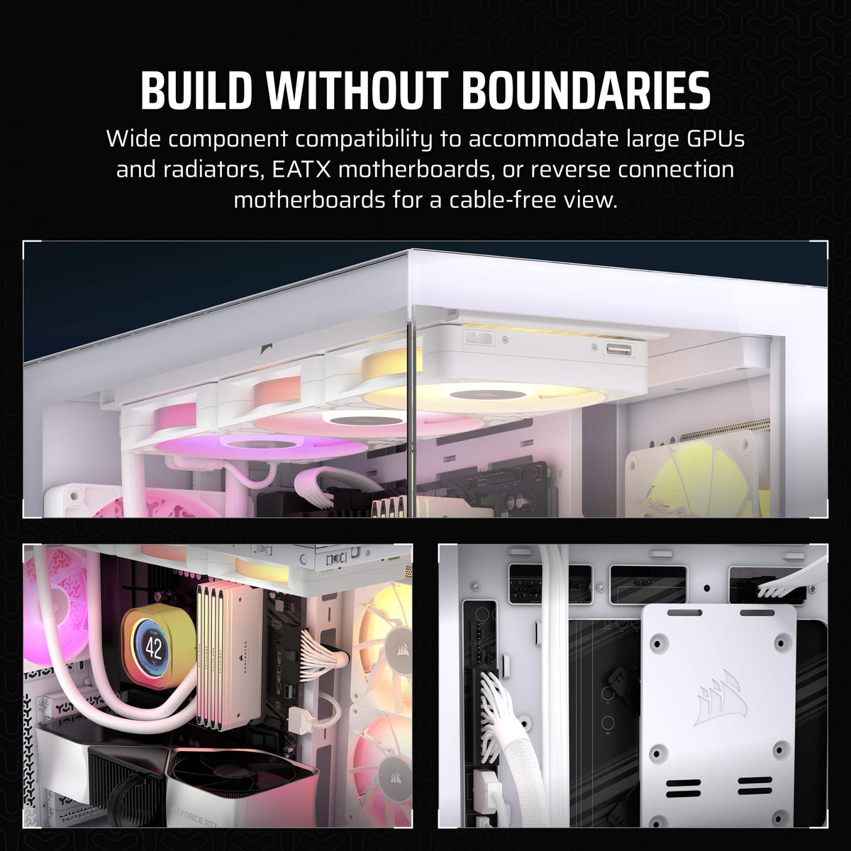 CORSAIR - 3500X ARGB ATX Mid-Tower PC Case - White