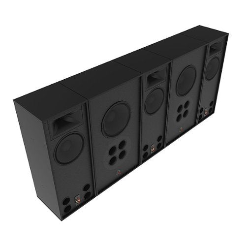 Klipsch - Real Custom Cinema RC-122-BTS with (3) 3" Titanium Compression Drivers, Single Crossover Loudspeaker, Each - Black
