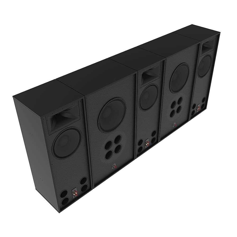 Klipsch - Real Custom Cinema RC-122-BTS with (3) 3" Titanium Compression Drivers, Single Crossover Loudspeaker, Each - Black