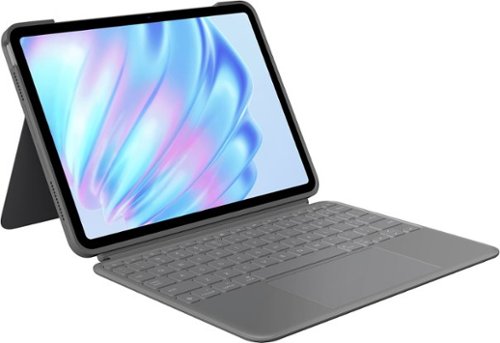 Logitech - Combo Touch iPad Air 11-inch - Latest Model (M2, M3 & M4), iPad Air (5th gen) Keyboard Case with Detachable Keyboard - Oxford Gray