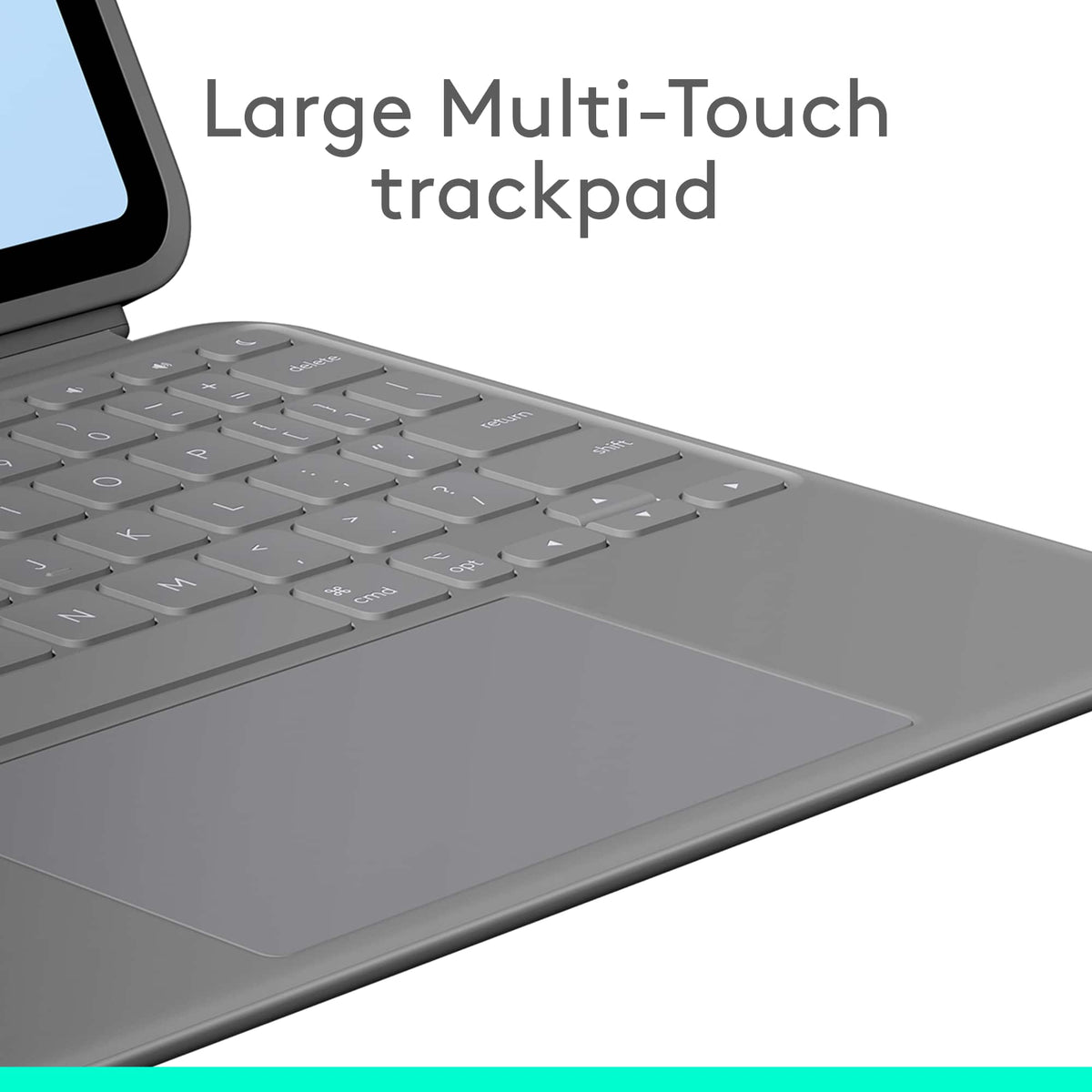 Logitech - Combo Touch iPad Air 11-inch - Latest Model (M2, M3 & M4), iPad Air (5th gen) Keyboard Case with Detachable Keyboard - Oxford Gray