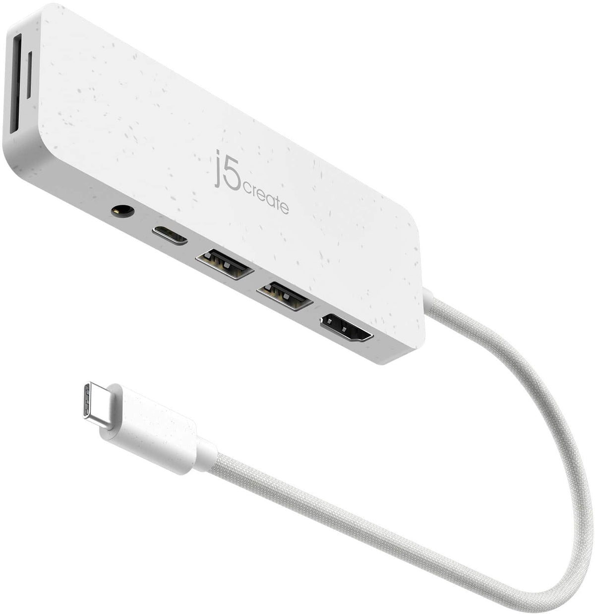 j5create - USB-C Multi-Port Hub with Power Delivery - Eco White