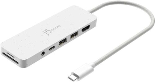 j5create - USB-C Multi-Port Hub with Power Delivery - Eco White