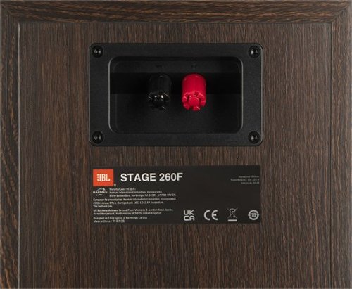 JBL - Stage2 260F 2.5-Way Dual 6.5-inch (165mm) Floorstanding Loudspeaker - Each - Espresso