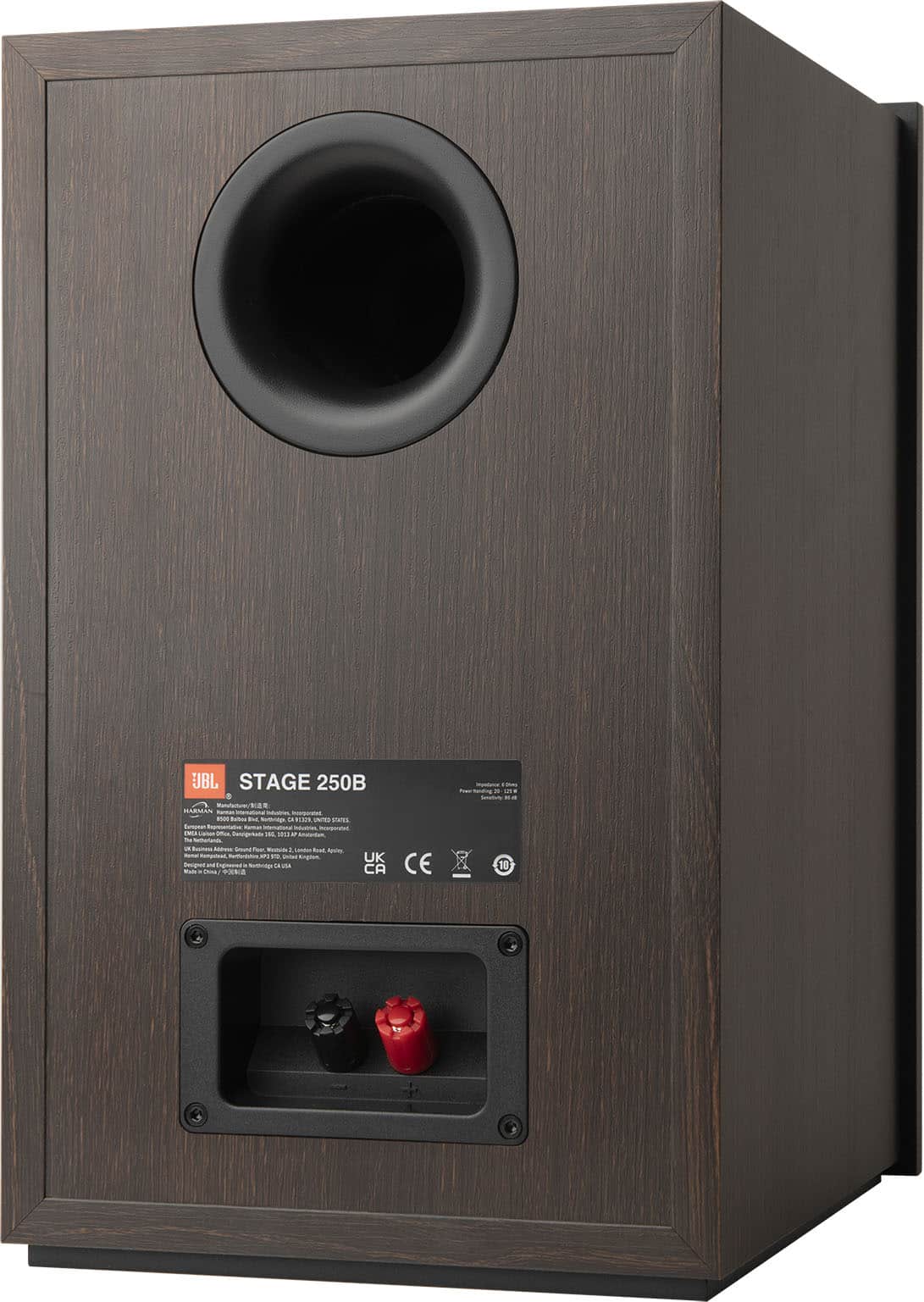 JBL - Stage2 250B 2-Way 5.25-inch (130mm) Bookshelf Loudspeaker - Pair - Espresso