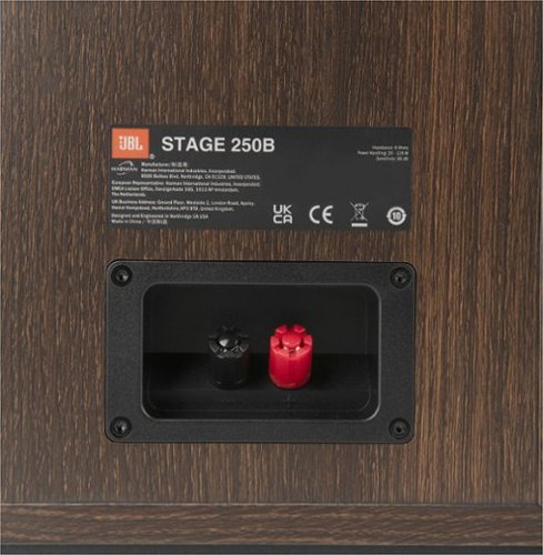 JBL - Stage2 250B 2-Way 5.25-inch (130mm) Bookshelf Loudspeaker - Pair - Espresso