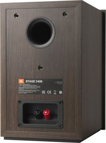 JBL - Stage2 240B 2-Way 4.5-inch (114mm) Bookshelf Loudspeaker - Pair - Espresso