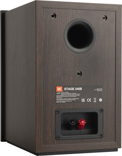 JBL - Stage2 240B 2-Way 4.5-inch (114mm) Bookshelf Loudspeaker - Pair - Espresso