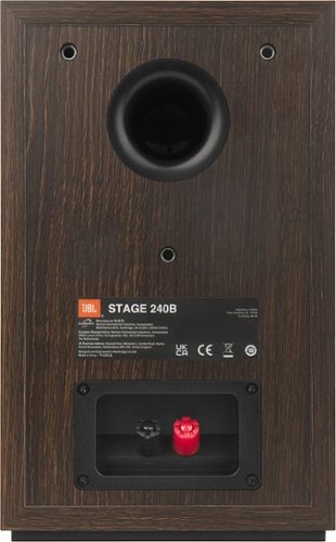 JBL - Stage2 240B 2-Way 4.5-inch (114mm) Bookshelf Loudspeaker - Pair - Espresso