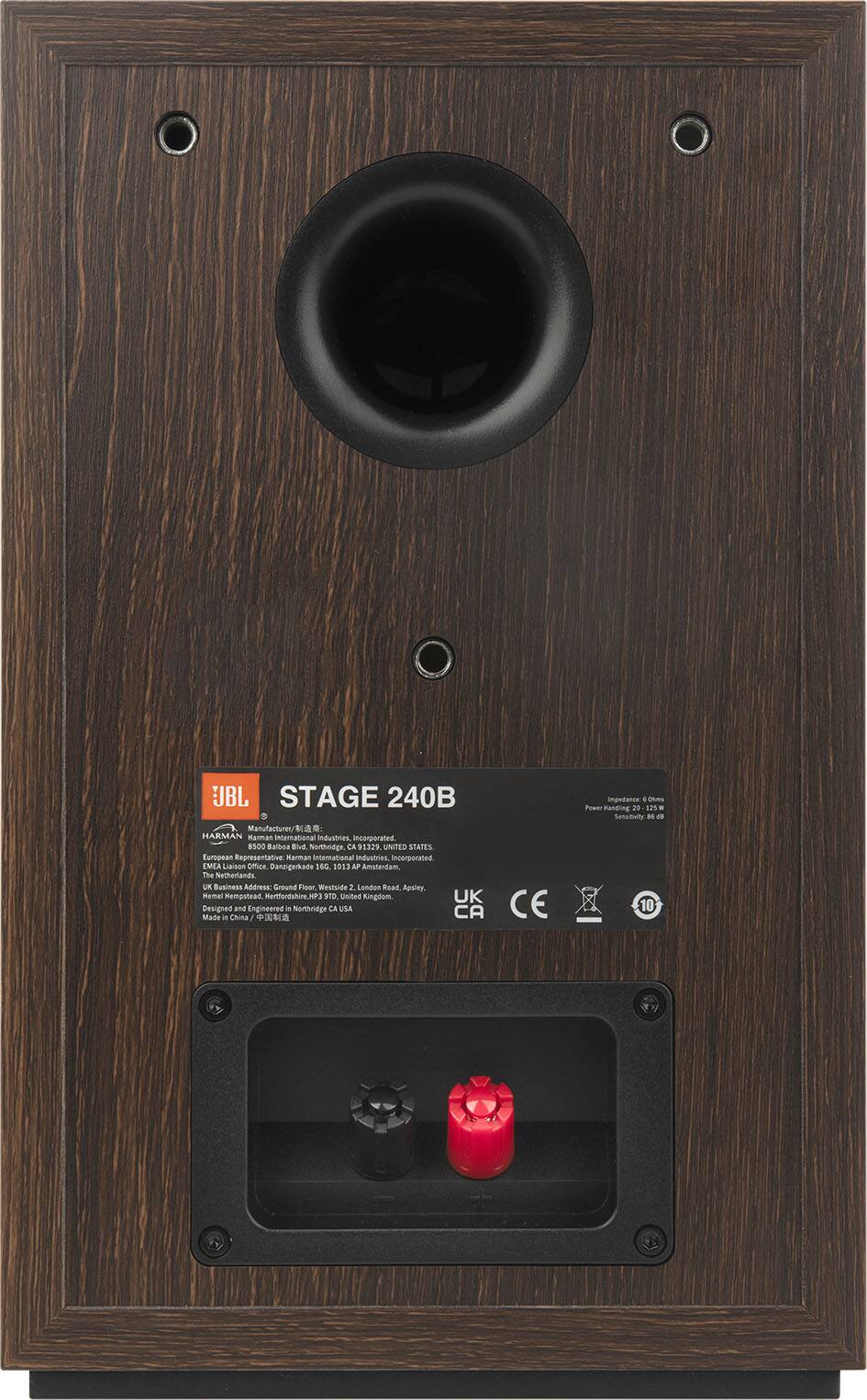 JBL - Stage2 240B 2-Way 4.5-inch (114mm) Bookshelf Loudspeaker - Pair - Espresso