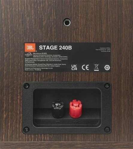 JBL - Stage2 240B 2-Way 4.5-inch (114mm) Bookshelf Loudspeaker - Pair - Espresso