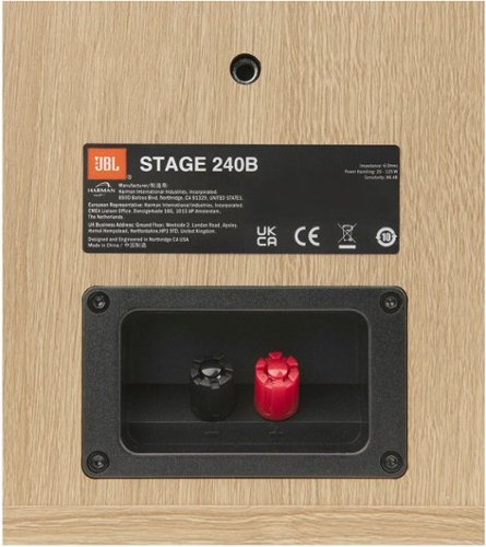 JBL - Stage2 240B 2-Way 4.5-inch (114mm) Bookshelf Loudspeaker - Pair - Latte