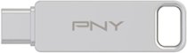 PNY - 64GB DUO LINK USB 3.2 Type-C Dual Flash Drive - Silver