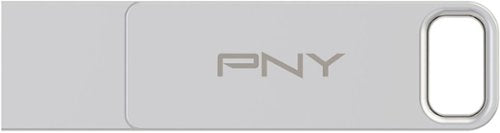 PNY - 64GB DUO LINK USB 3.2 Type-C Dual Flash Drive - Silver