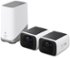 eufy - SoloCam S220, 2-Outdoor Wireless 2K Solar Powered Security Cameras with Homebase 3 - White