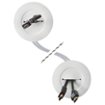 Sanus - 5-Piece 3-3/4-In X 3.75-In PVC Flat Screen TV Kit - White