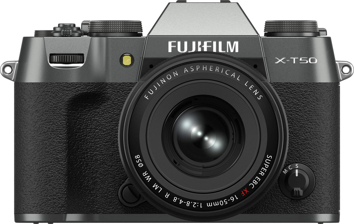 Fujifilm - X-T50 Mirrorless Camera with XF16-50MMF2.8-4.8 R LM WR Lens - Charcoal Silver
