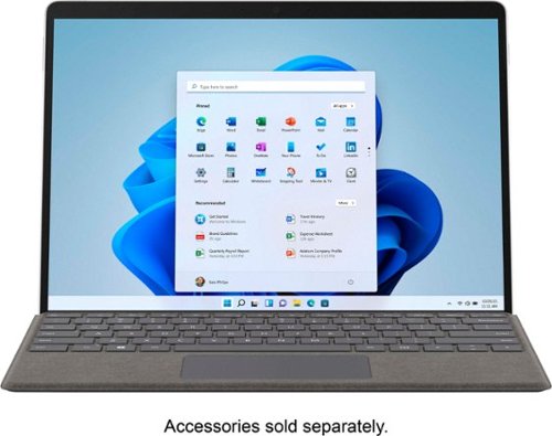 Microsoft - Geek Squad Certified Refurbished Surface Pro 8 – 13” Touch Screen – Intel Core i5 – 8GB Memory – 128GB SSD – Device Only - Platinum