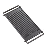GE - Reversible Grill & Griddle for Gas Range - Black
