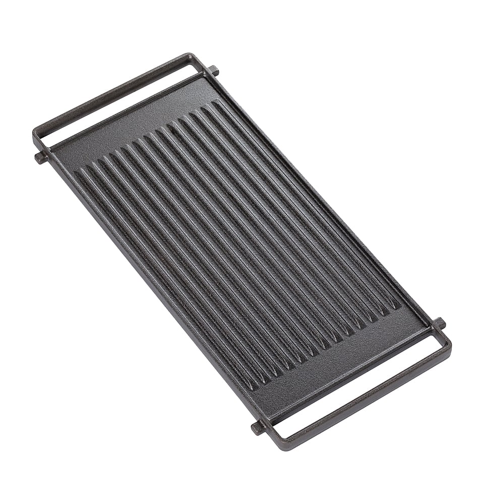 GE - Reversible Grill & Griddle for Gas Range - Black