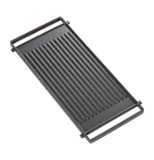 GE - Reversible Grill & Griddle for Gas Range - Black