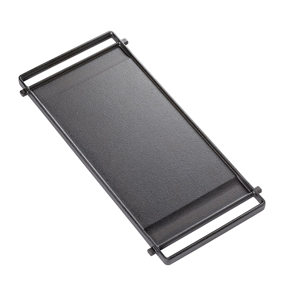 GE - Reversible Grill & Griddle for Gas Range - Black