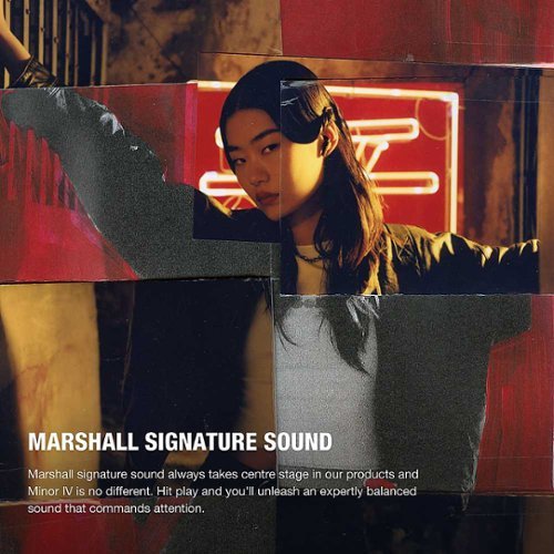 Marshall - Minor IV True Wireless In-Ear Bluetooth Earbuds with Microphone for Calls - Black