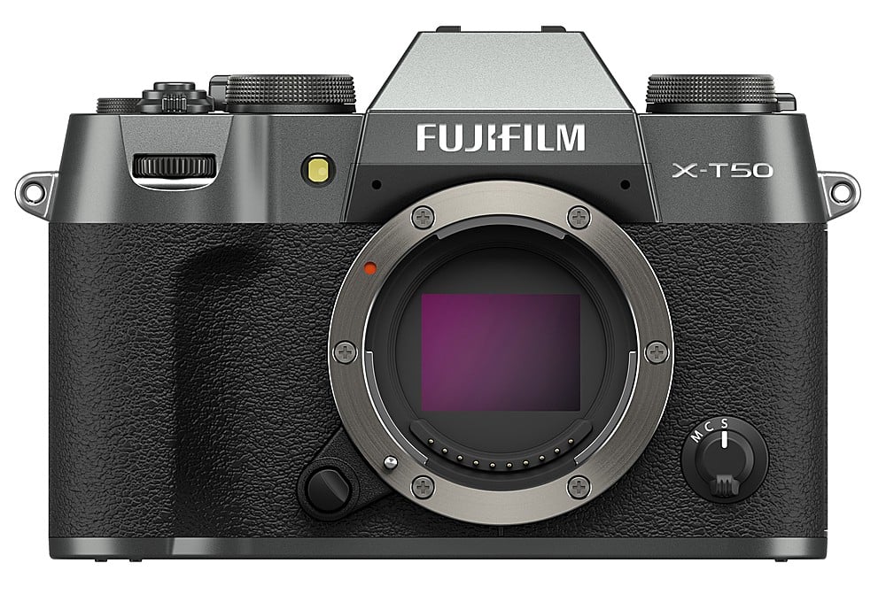 Fujifilm - X-T50 Mirrorless Camera Body Only - Charcoal Silver