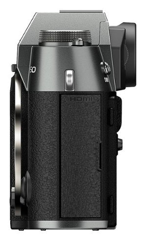 Fujifilm - X-T50 Mirrorless Camera Body Only - Charcoal Silver