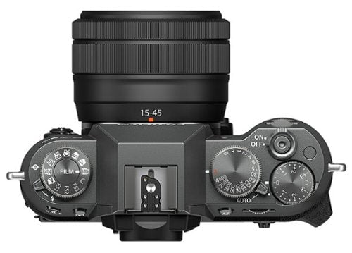 Fujifilm - X-T50 Mirrorless Camera with XC15-45mmF3.5-5.6 OIS PZ Lens - Charcoal Silver