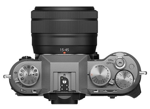 Fujifilm - X-T50 Mirrorless Camera with XC15-45mmF3.5-5.6 OIS PZ Lens - Silver