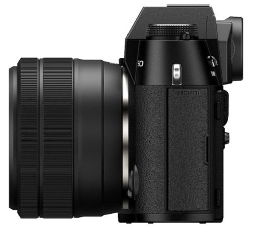 Fujifilm - X-T50 Mirrorless Camera with XC15-45mmF3.5-5.6 OIS PZ Lens - Black