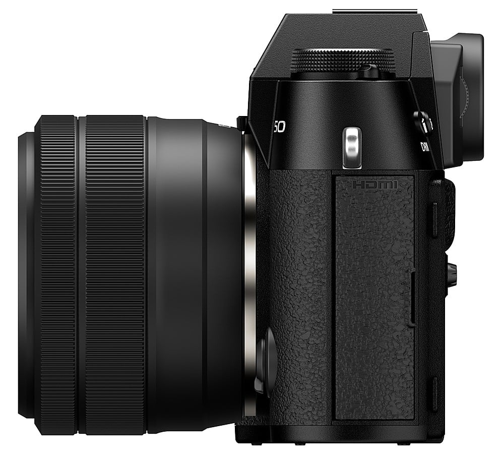 Fujifilm - X-T50 Mirrorless Camera with XC15-45mmF3.5-5.6 OIS PZ Lens - Black