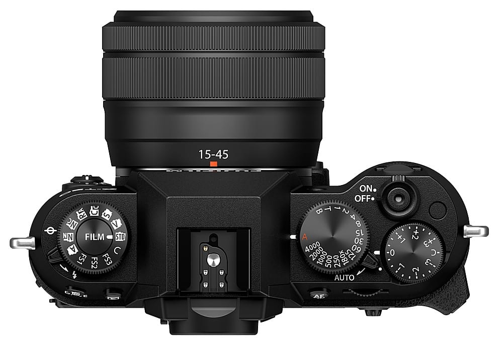 Fujifilm - X-T50 Mirrorless Camera with XC15-45mmF3.5-5.6 OIS PZ Lens - Black