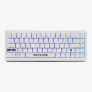 Higround - Summit 2.0 65 65% Wired Mechanical Lubed Dreamland Linear Switch Gaming Keyboard with RGB - Snow Stone