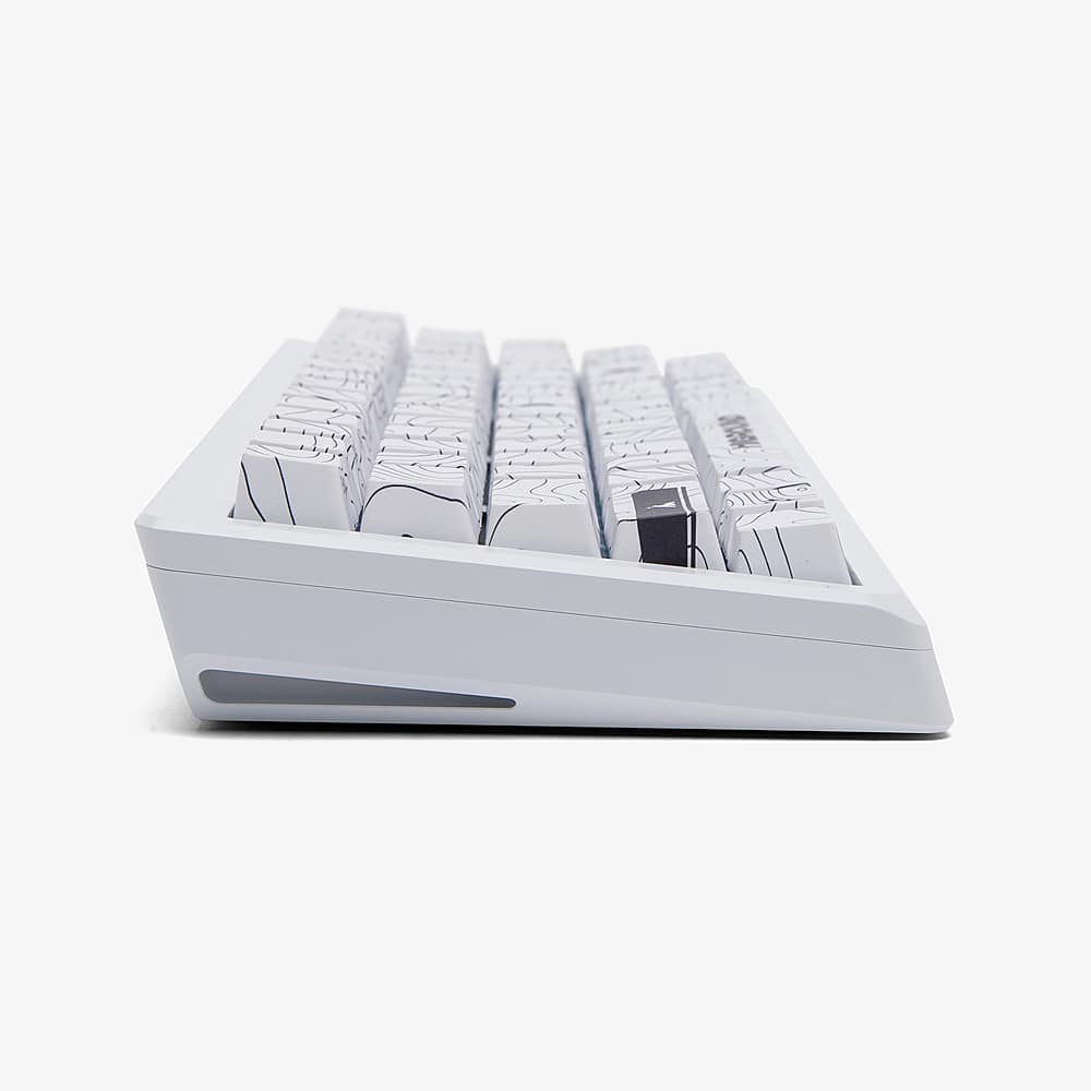 Higround - Summit 2.0 65 65% Wired Mechanical Lubed Dreamland Linear Switch Gaming Keyboard with RGB - Snow Stone