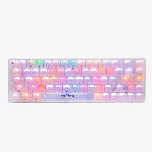 Higround - Basecamp 65 65% Wired Mechanical Lubed Flame Linear Switch Gaming Keyboard with RGB lighting - Opal