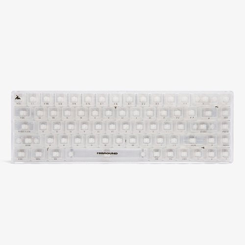 Higround - Basecamp 65 65% Wired Mechanical Lubed Flame Linear Switch Gaming Keyboard with RGB lighting - Opal