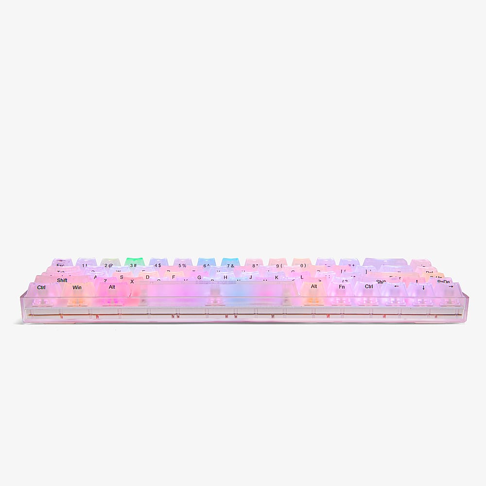 Higround - Basecamp 65 65% Wired Mechanical Lubed Flame Linear Switch Gaming Keyboard with RGB lighting - Opal
